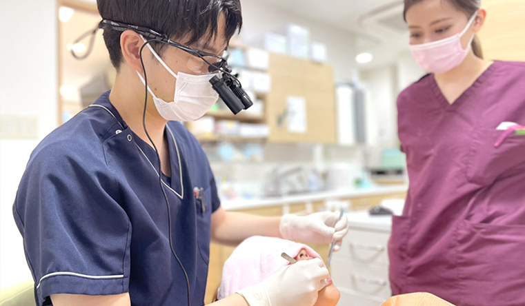 痛みに配慮した抜かない治療